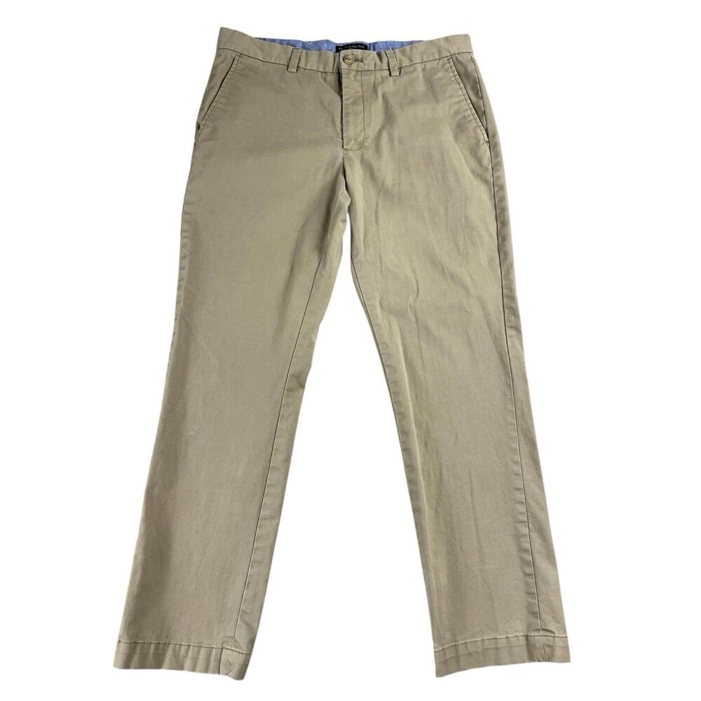Banana Republic Aiden Chino Pants Acorn Khaki Men's 33 X 30 Business Casual
